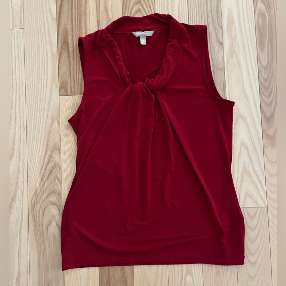 Banana Republic Red Sleeveless Blouse